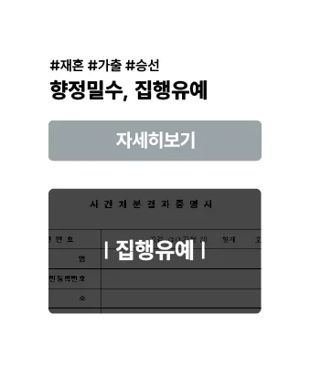 향정 밀수 — 집행유예 사례 이미지